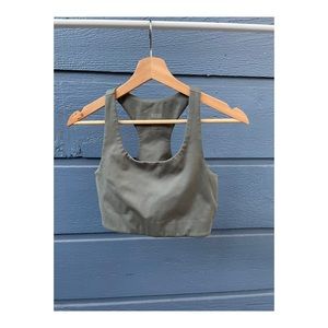 Girlfriend Collective Green Paloma Racerback Bra